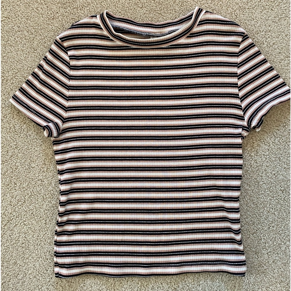 DIVIDED striped tee shirt